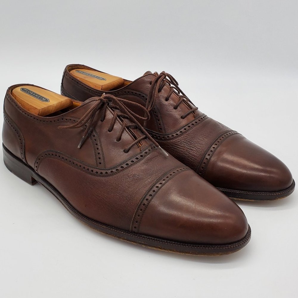 Mezlan Florence Cap Toe Shoes Brown Sz 11.5 Mens